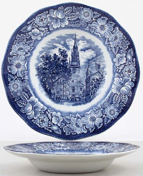 Dessert or Small Soup Plate Old North Church c1970s